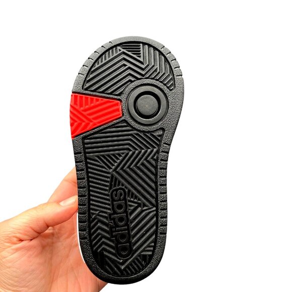 Adidas Toddler Boys Slip on Shoes Size 7 White Black Red Comfortable Sneakers - Picture 15 of 15